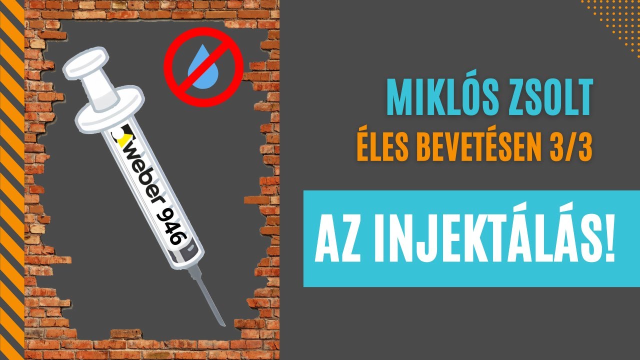 Éles bevetésen 3/3! Az injektálás! utólagos vízszigetelés :)