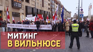 Митинг в Вильнюсе в защиту польских и русских школ