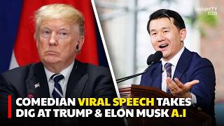 Comedian Viral Harvard Speech on AI Shades Trump & Elon Musk