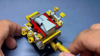 Building a Moving V6 Engine with Building Blocks | Full Assembly ⚙️🧱