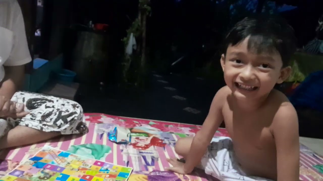 Main ular tangga bersama kakek,,,MENANG BANYAK