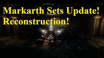 ESO Markarth Sets Update! How to Reconstruct! Transmute Station!