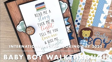 International Scrapbooking Day 2025 Album - Sneak Peek using Baby Boy by @echoparkpaper