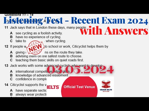 Ielts Listening Actual Test 2024 With Answers | 03.05.2024