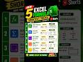 5 New Excel Formulas That Will Save You Hours! ⏰#shorts #adca #viral #trending