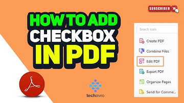How to add a checkbox in pdf 2025