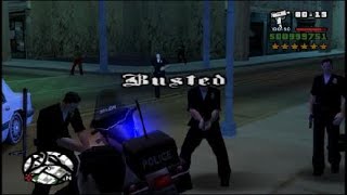 Gta San Andreas 6 Star Wanted Busted 3 Min Chase