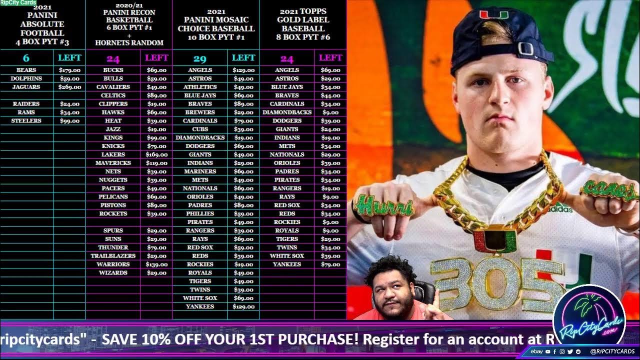 Live Sports Card Breaks With YouTube