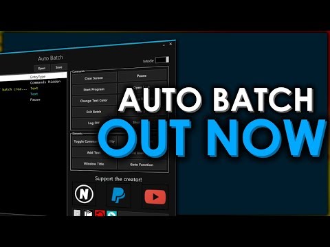 The Worlds BEST Batch File Generator - Auto Batch