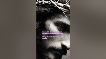 Proverbs 16:3 Commit your works to the Lord and your thoughts will be established #bible #god #jesus