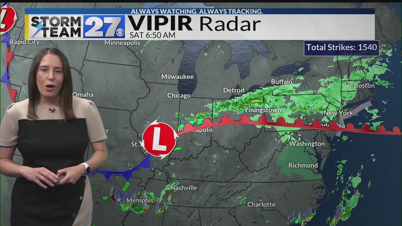 Unsettled weather to start the weekend - YouTube