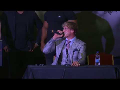 LOGAN PAUL LEAVES KSI VS LOGAN PRESS CONFERENCE