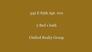 342 E 85th #10