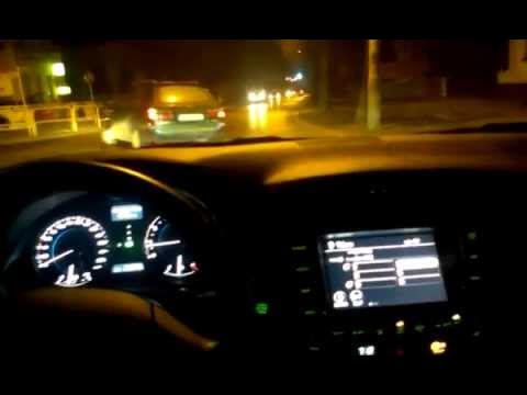 Лексус 570 из салона ночь зима