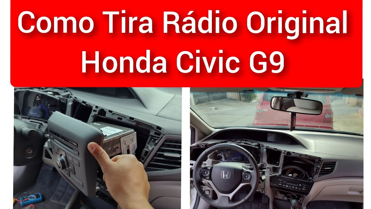 Como Tirar Rádio Honda Civic G9 YouTube