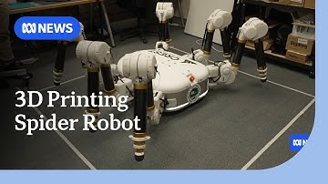 Spider robot could 3D print homes with raw materials on-site | ABC NEWS