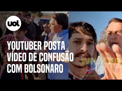 Youtuber Wilker Leão posta vídeo em que chama Bolsonaro de 'tchutchuca do centrão' no cercadinho