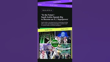 Saudi Arabia aims to become an A.I. superpower. #saudiarabia #saudi #ai #tech #event #viral #shorts