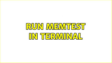 Ubuntu: Run memtest in terminal