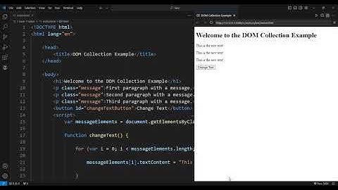 JavaScript HTML DOM Collections