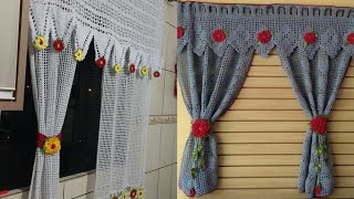 Top 50 New Outstanding Design Of Easy Cute Trendy Clothes Crochet Curtain Free Patterns Diy project screenshot 4