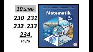 10th GRADE MATHEMATICS | PAGES 230, 231, 232, 233 and 234 | NEW MINISTRY OF EDUCATION CURRICULUM
