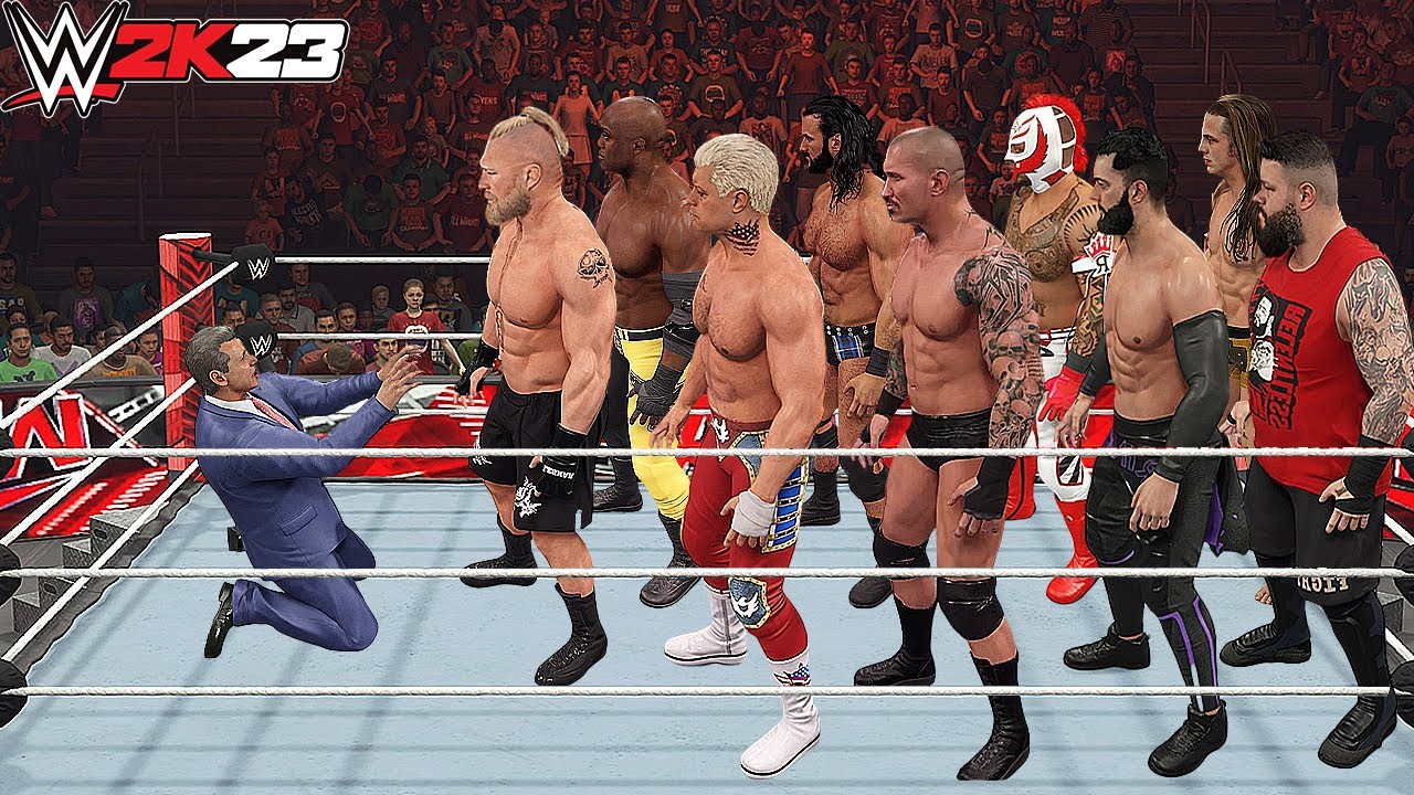 Giant WWE Superstars DESTROYS Vince McMahon in WWE 2K23 !!!