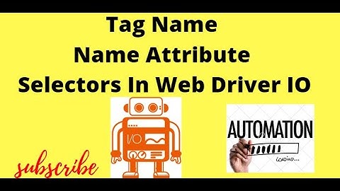Selectors In Web Driver IO Part-1 | Webdriverio tutorials