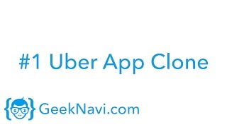 UBER APP CLONE - GeekNavi - iOS Demo of User/Driver Mode (Version 3.0) screenshot 1