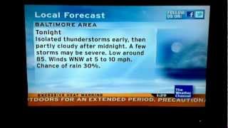 Twc Intellistar Extreme Heat On 7-7-12 130 P.m. - Excessive Heat Warning On Ldl