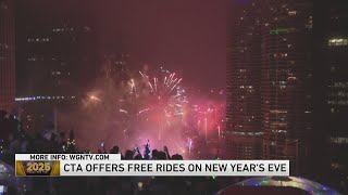 CTA offering free rides on New Year's Eve