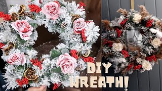 CHRISTMAS WREATH DIY 2020 || HOW TO MAKE A WREATH || EASY DIY WREATH