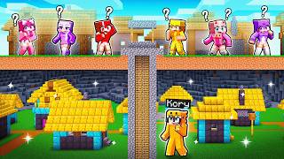 Kory Found A Secret RICH GIRLFRIEND VILLAGE in Minecraft