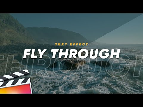Create a FREE Fly Through Text Effect (Final Cut Pro X Tutorial)