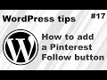How to add a Pinterest Follow button to WordPress