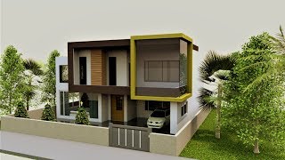 Modern Contemporary house plan with 3d walk through || House design screenshot 5