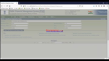 How to Download Beneficiary Report DBT01 from PFMS.