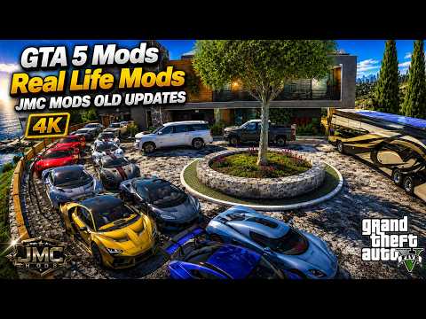 GTA 5 Mods|| Real Life Mods|| JMC mods old updates|| 4K thumbnail