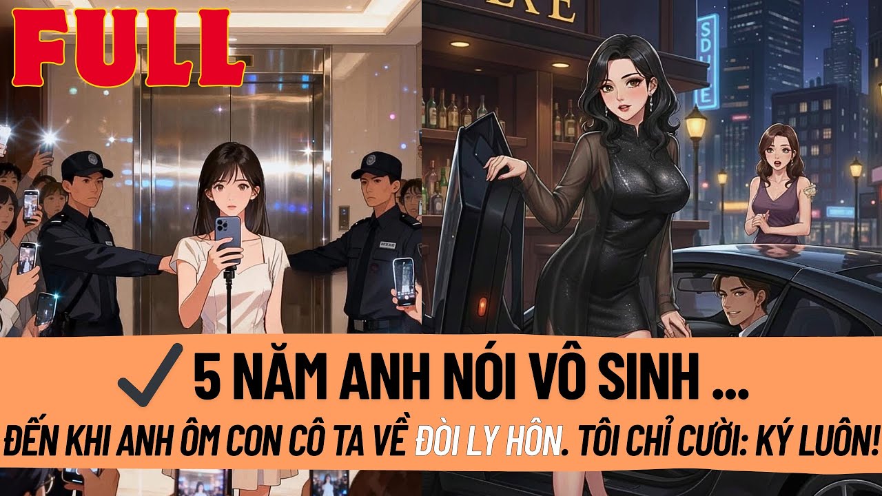 5 Năm Anh Nói Vô Sinh Nhưng Hôm Nay Ôm Con Cô Ta Về Đòi Ly Hôn. Tôi Cười: Ký Ngay! #truyenaudio