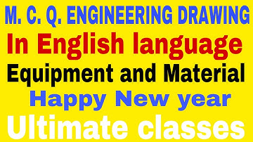 M. C. Q. Engineering Drawing in English language