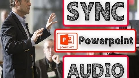 I will sync power point slide or video with your audio