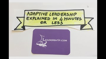 Adaptive Leadership explained in 4 minutes