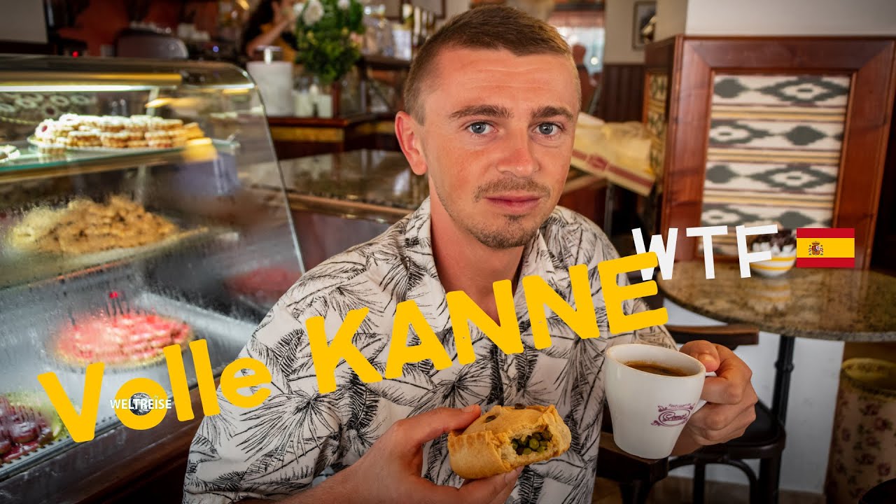 Kaffee trinken VOLL UNENTSPANNT in Campos MALLORCA WELTREISE 245