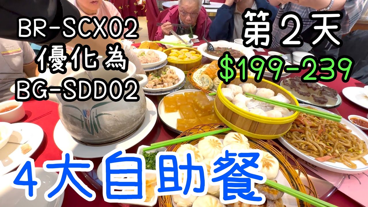 $199-$239(團優化為BG-SDD02) 第2天～4大自助餐之任食點心🥟木棆批發市集🥬🐥1-2-2026