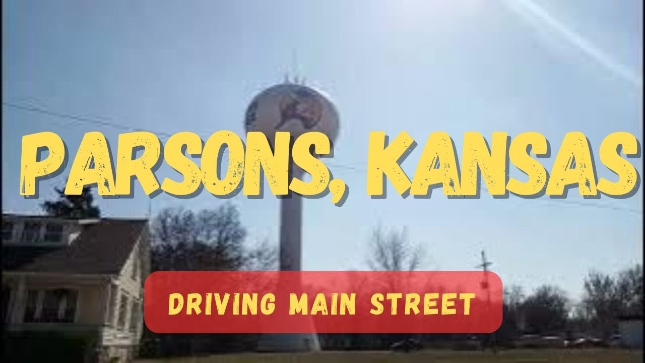 Driving Main St in Parsons, KS Past Closed Businesses, Old Abandoned