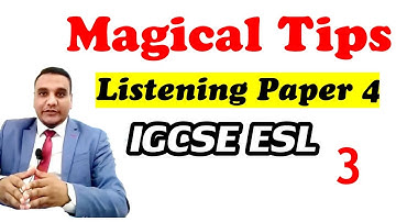 Tips for Listening paper  [3] Avoid distracters   IGCSE ESL ( 0510 )