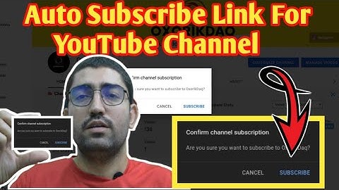 How to Create YouTube Auto Subscribe Link For Youtube Channel - Tutorial 2021