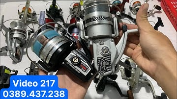 Máy câu Nhật bãi :Lô máy câu Cá Daiwa ,Olympic , Cối nông size lớn giá từ 100k Cực đẹp ,video 217