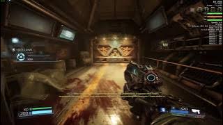 DOOM (2016) - GTX 980 Ti - Performance Graph   Nightmare Settings - (No Commentary)