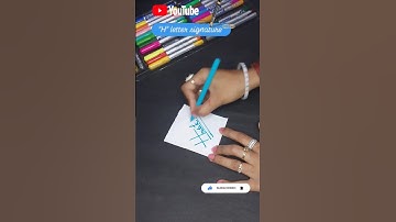How to do easy signature✍️#signature #sign #calligraphy #shorts #short #satisfying #ytshorts #music